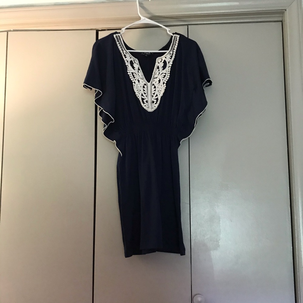 Sequin Hearts Navy Blue Dress